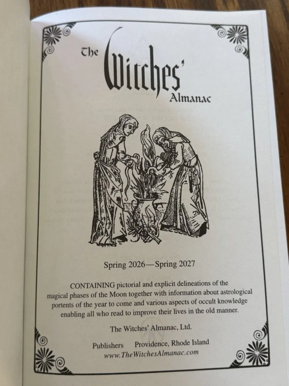 The Witches' Almanac 2026-2027 Std. Ed. Issue 45: Water: The Mirror of Souls
